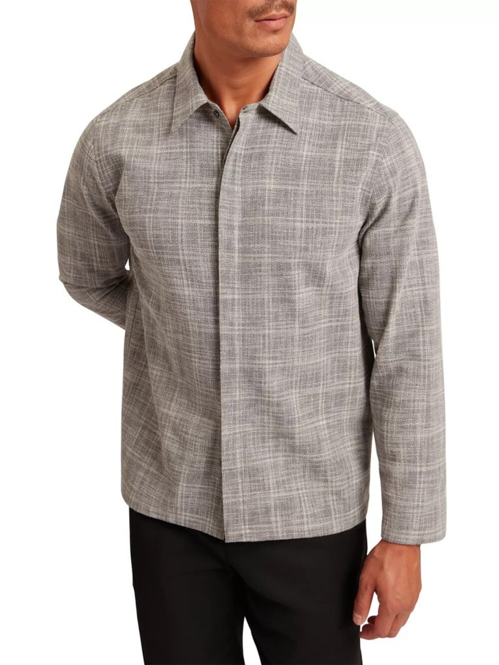 Ted Baker Men's Long Sleeve Gray Overshirt - X-Large (5) - New with Tags